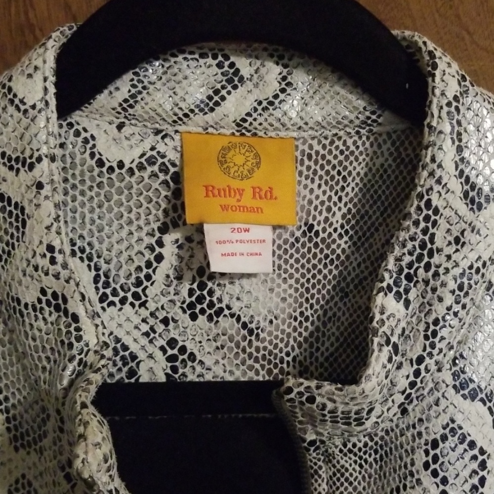 Ruby Rd. Snake Print Jacket - image 3